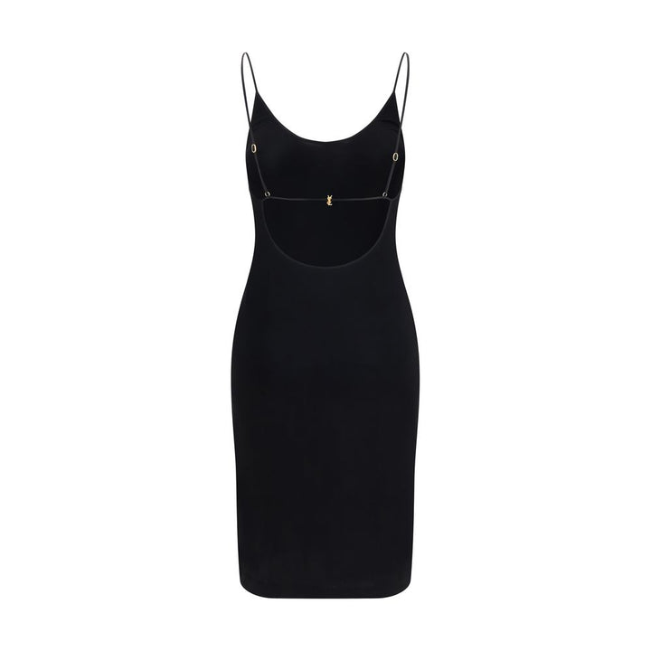 Saint Laurent Black Viscose Cocktail Dress