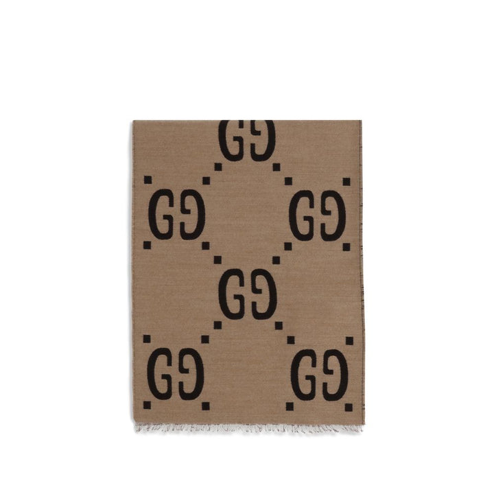 Gucci Brown Silk Scarf
