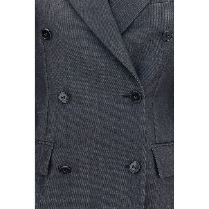 Balenciaga Gray Wool Oves Aries Blazer