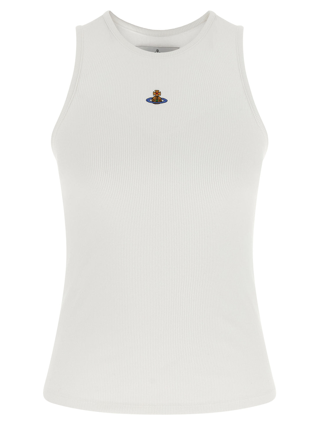 Vivienne Westwood White Cotton Sleeveles T-Shirt