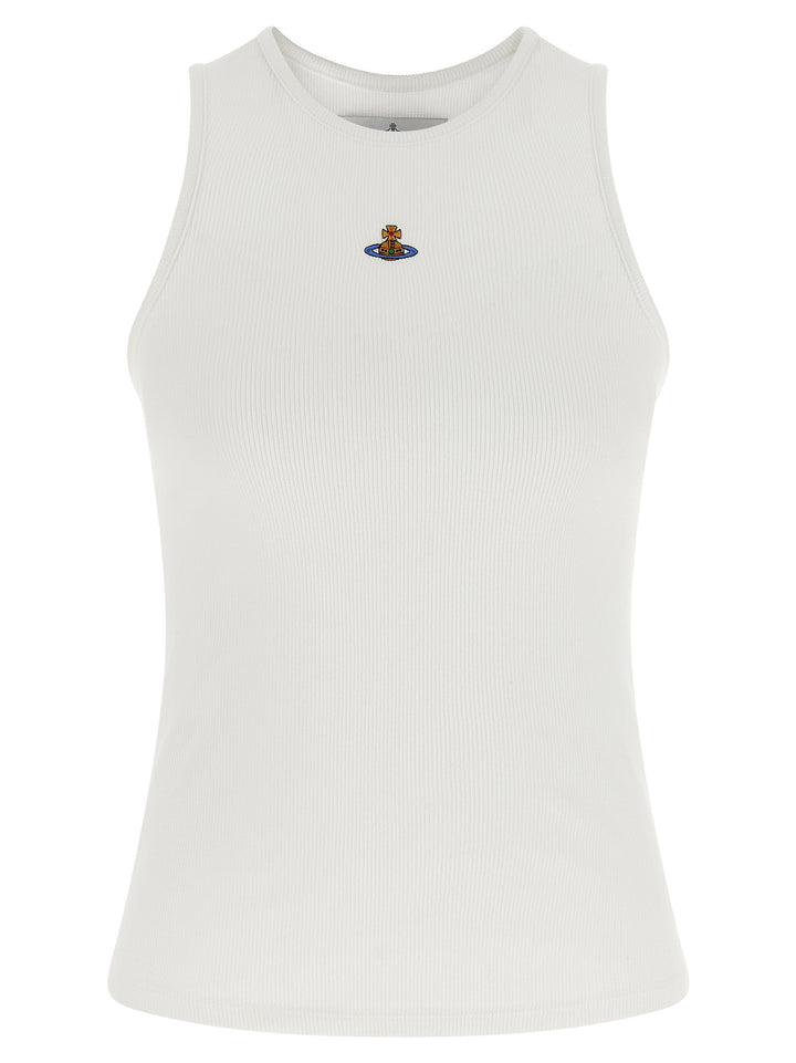 Vivienne Westwood White Cotton Sleeveles T-Shirt