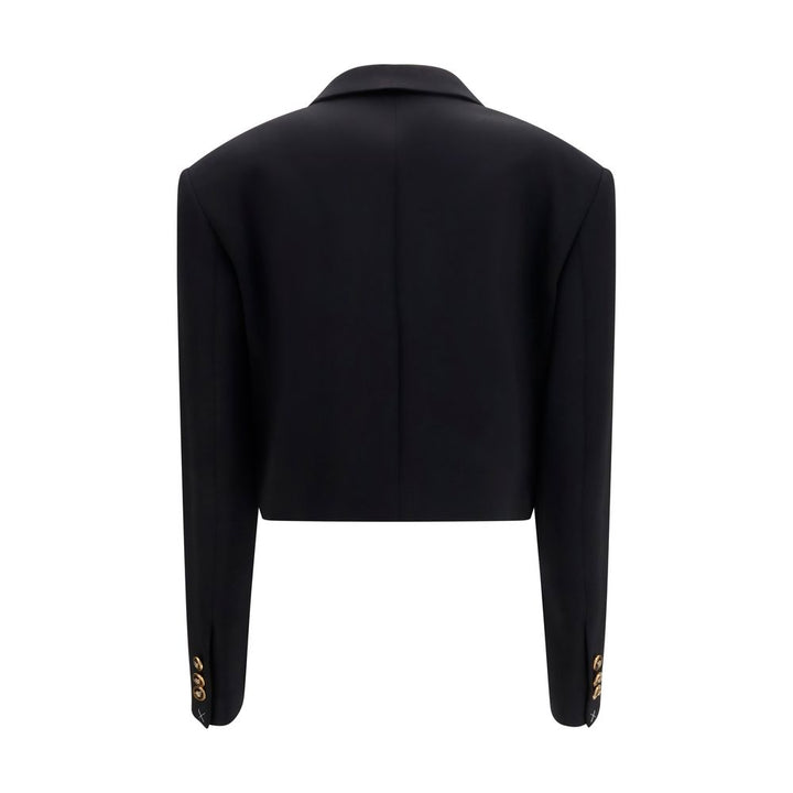 Versace Black Wool Oves Aries Blazer