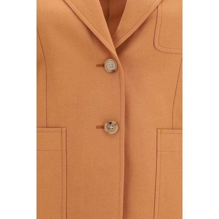 Chloé Orange Wool Oves Aries Blazer