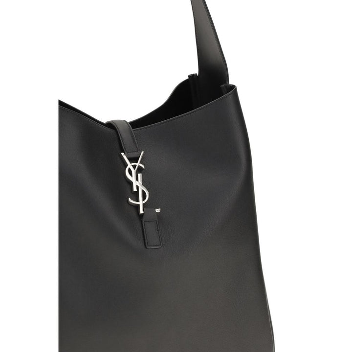 Saint Laurent Black Calf Leather Bos Taurus Shoulder Bag