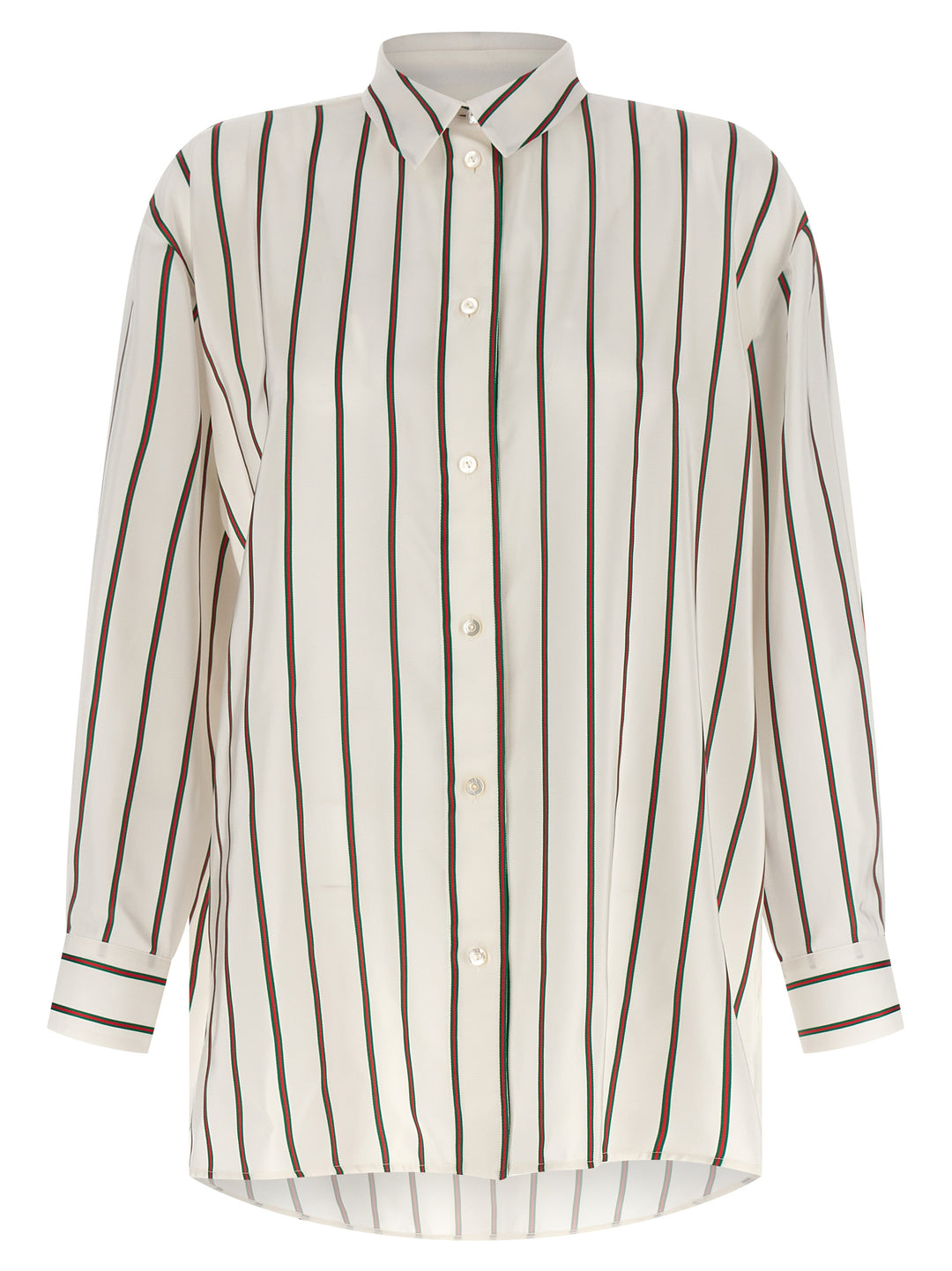 Gucci White Silk Blouse