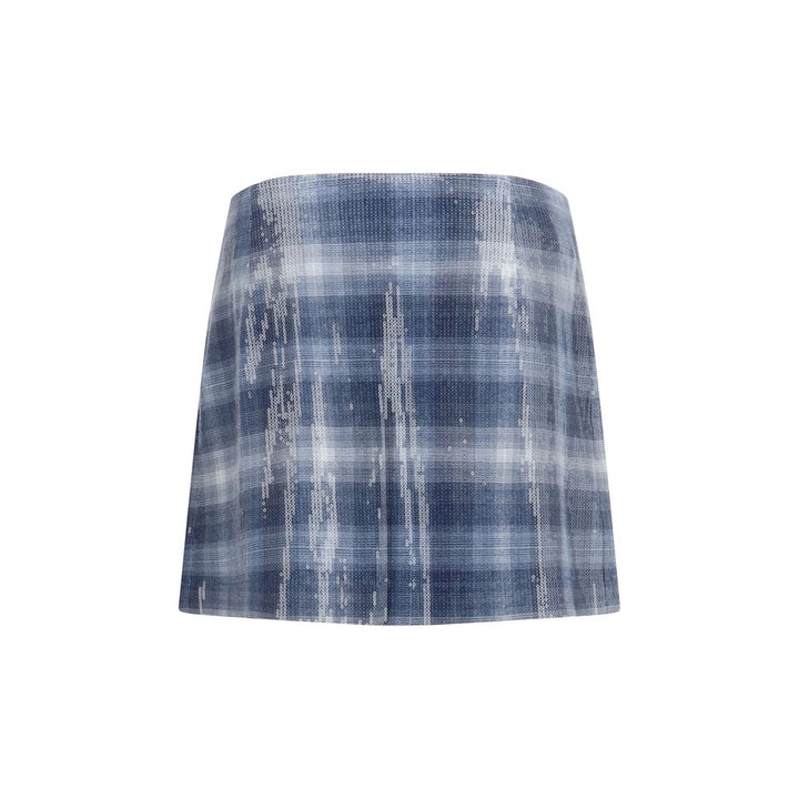 PINKO Blue Polyester Mini Skirt