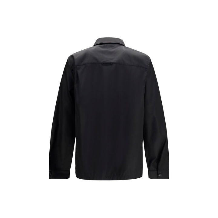 Prada Black Recycled Polyamide Dress Shirt