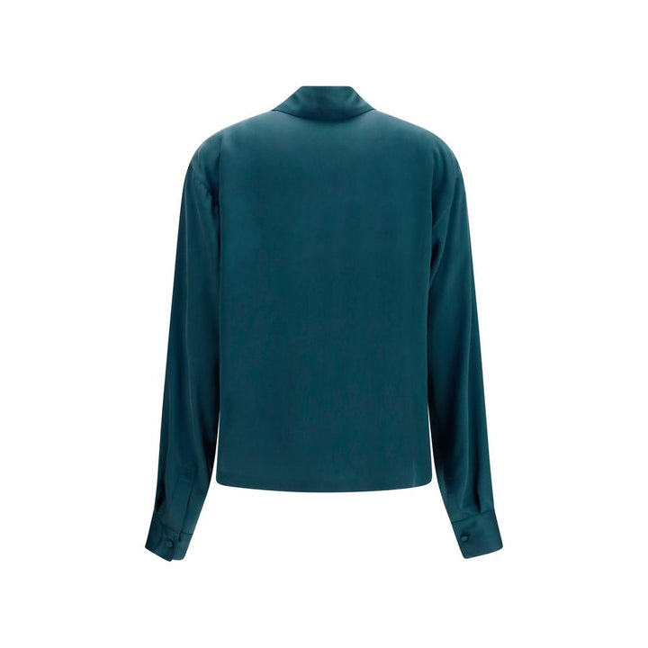 Tom Ford Blue Silk Dress Shirt