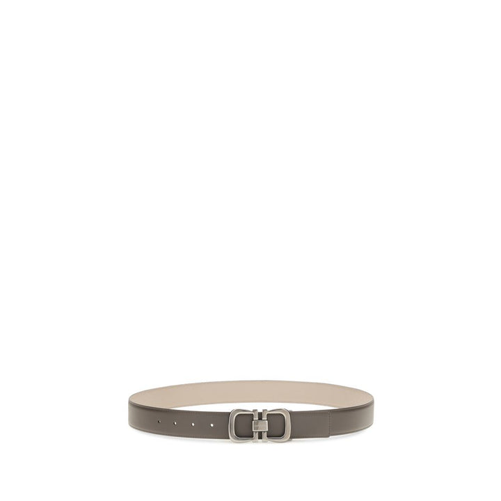 Ferragamo Brown Calf Leather Bos Taurus Regular Belt