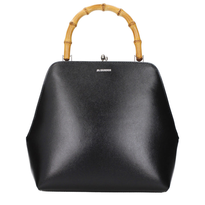 Jil Sander Black Leather Handbag