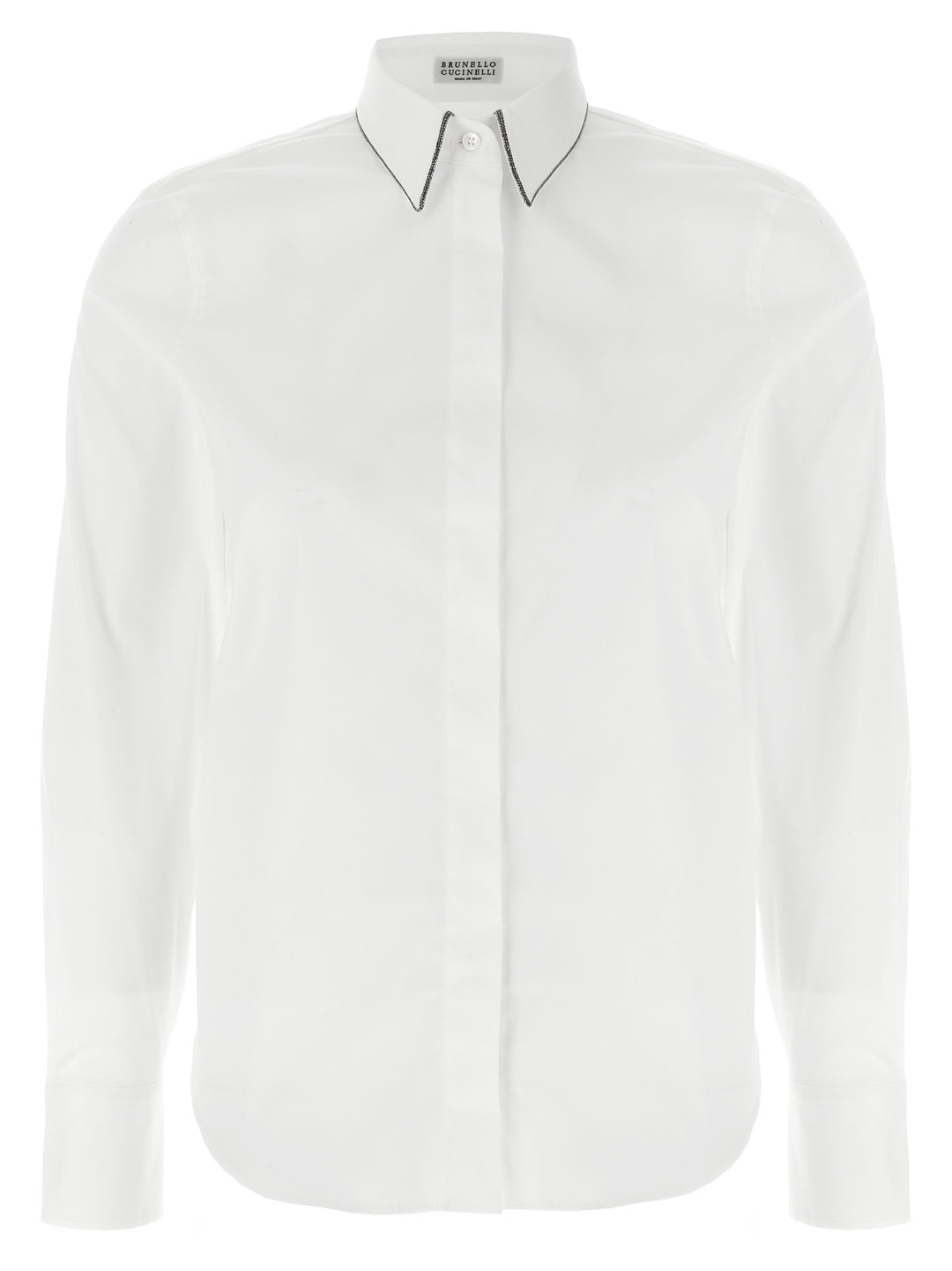 Brunello Cucinelli White Cotton Blouse