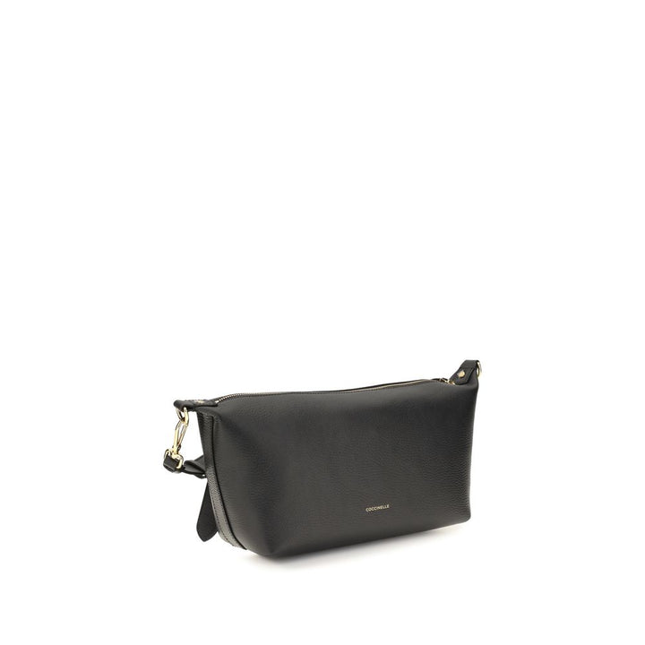 Coccinelle Black Calf Leather Bos Taurus Shoulder Bag