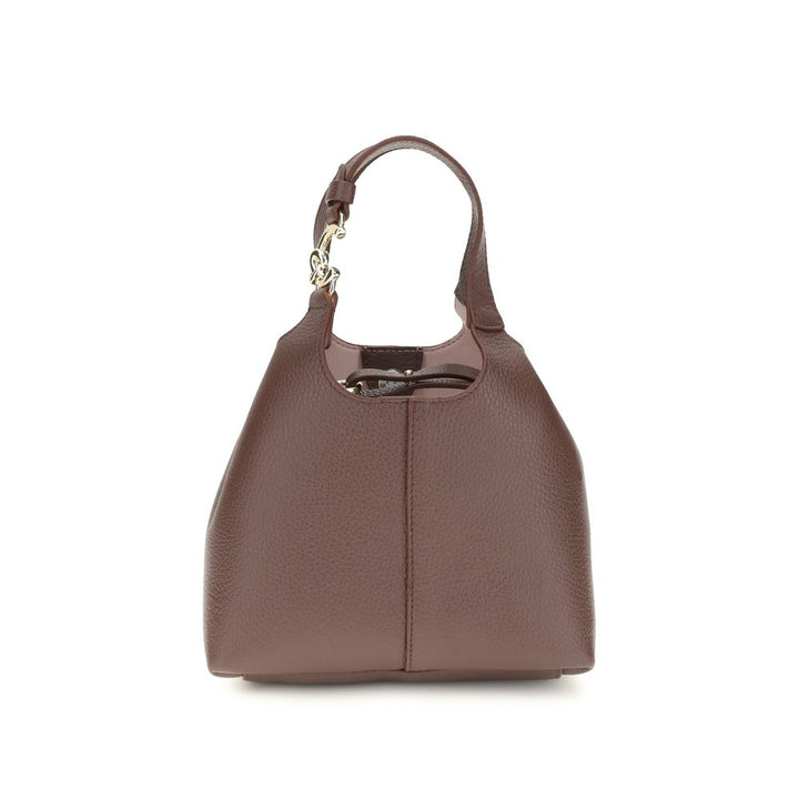 Coccinelle Beige Calf Leather Bos Taurus Shoulder Bag