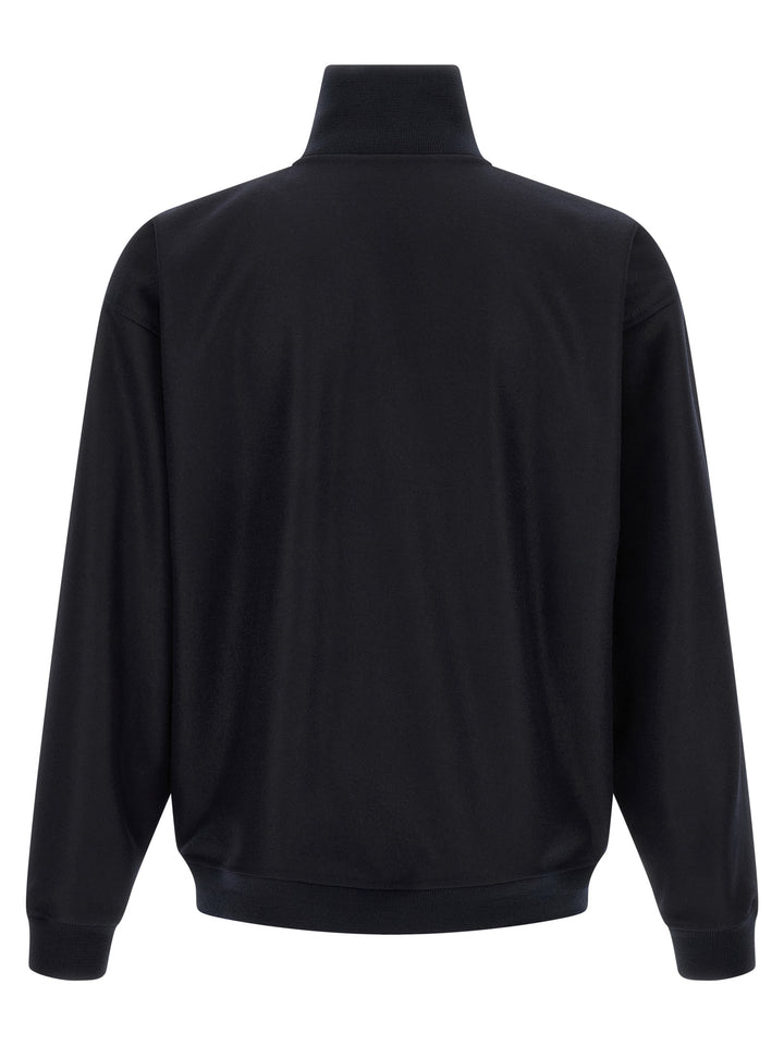 Jil Sander Blue Wool Full-Length Jacket