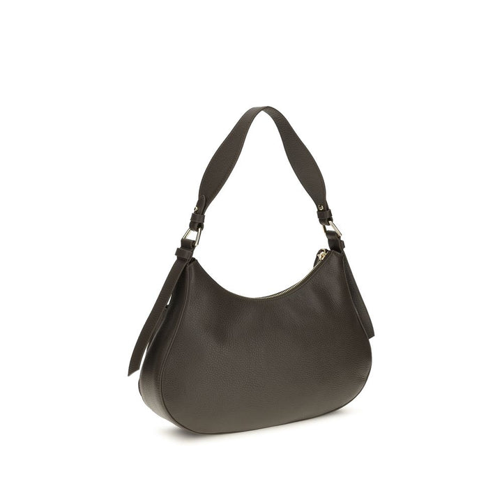Coccinelle Brown Calf Leather Bos Taurus Shoulder Bag