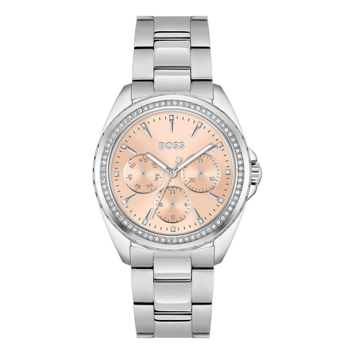 Hugo Boss Gray Stainless Steel Dress Watch