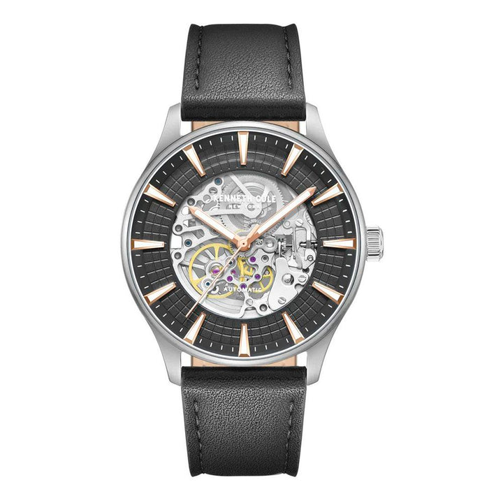 Kenneth Cole Black Leather Dress Watch