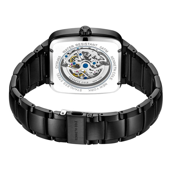 Kenneth Cole Black Stainless Steel Dress Watch