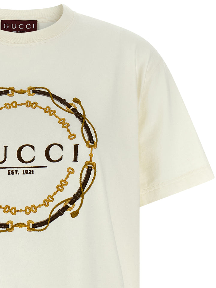 Gucci White Fabric T-Shirt