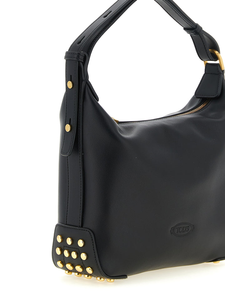 Tod's Black Calfskin Shoulder Bag