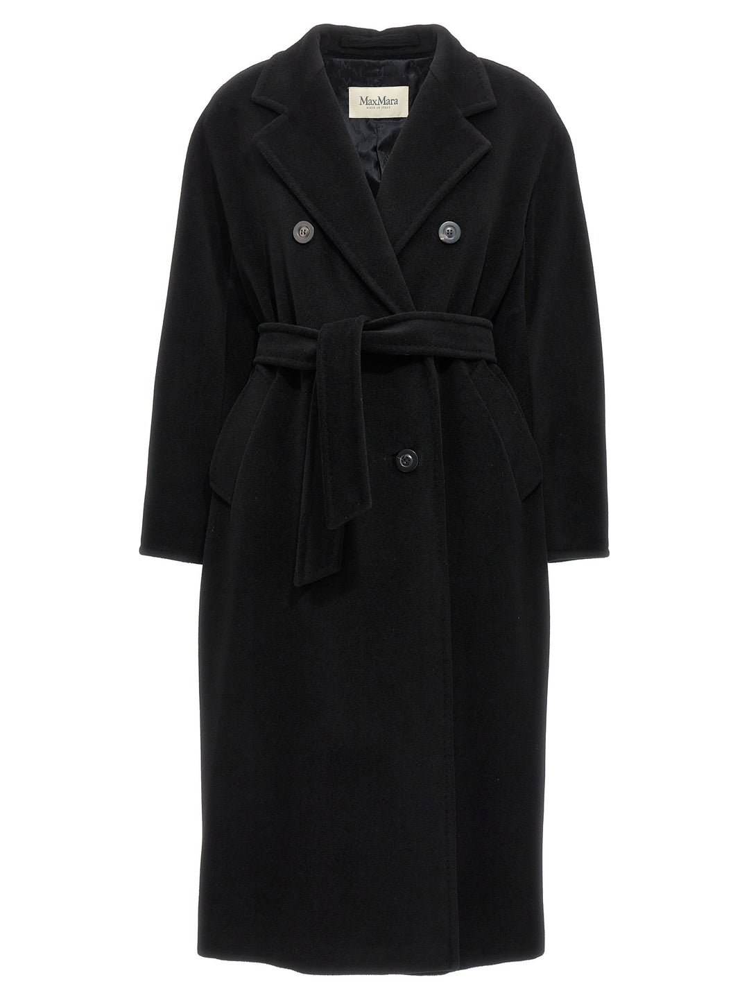 Max Mara Black Virgin Wool Coat
