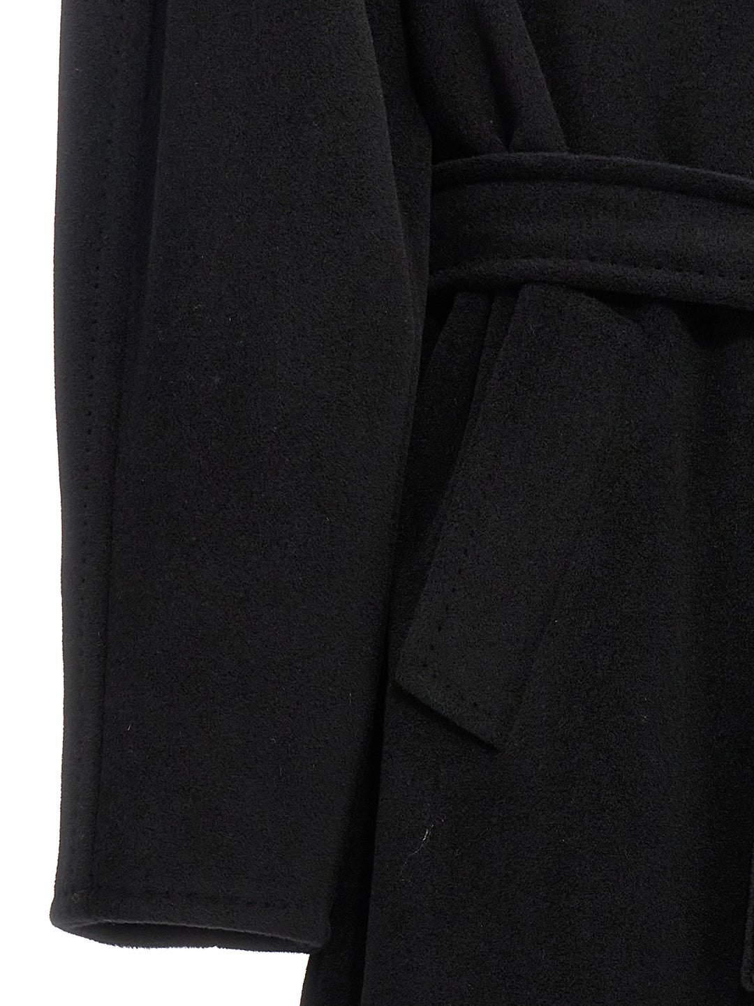 Max Mara Black Virgin Wool Coat