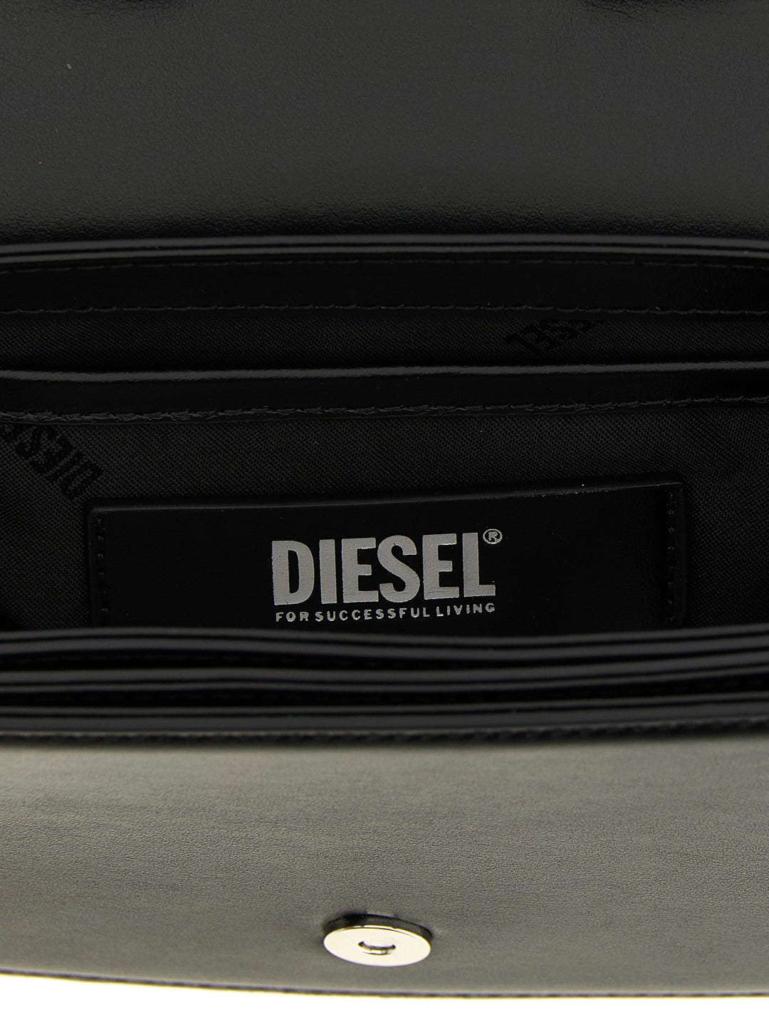 Diesel Black Cowhide Shoulder Bag