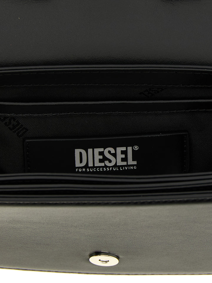 Diesel Black Cowhide Shoulder Bag