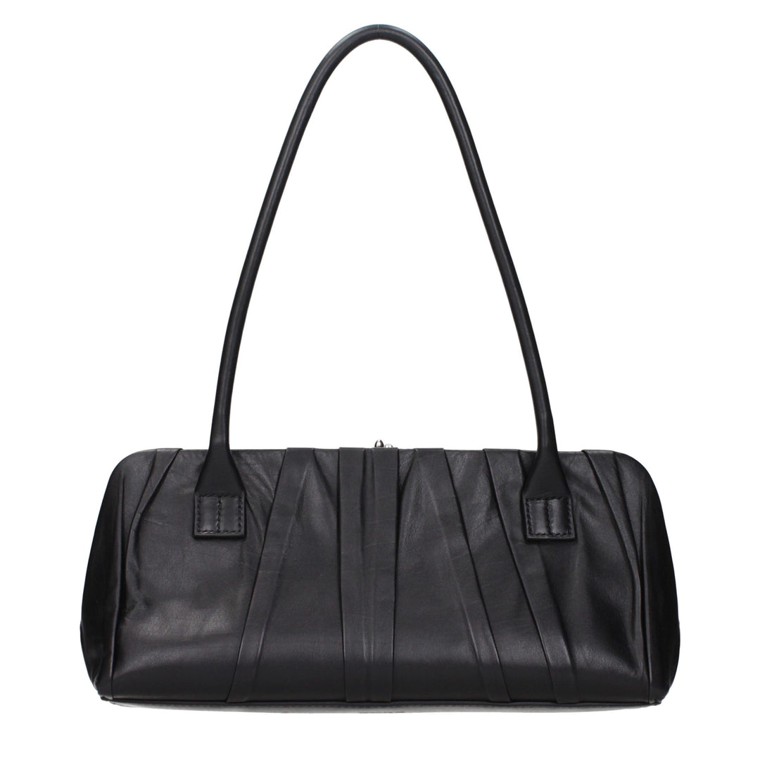 Jil Sander Black Leather Shoulder Bag