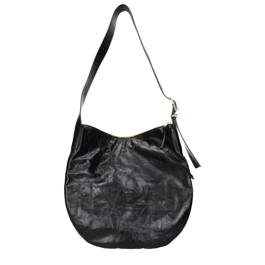 Jil Sander Black Leather Crossbody Bag