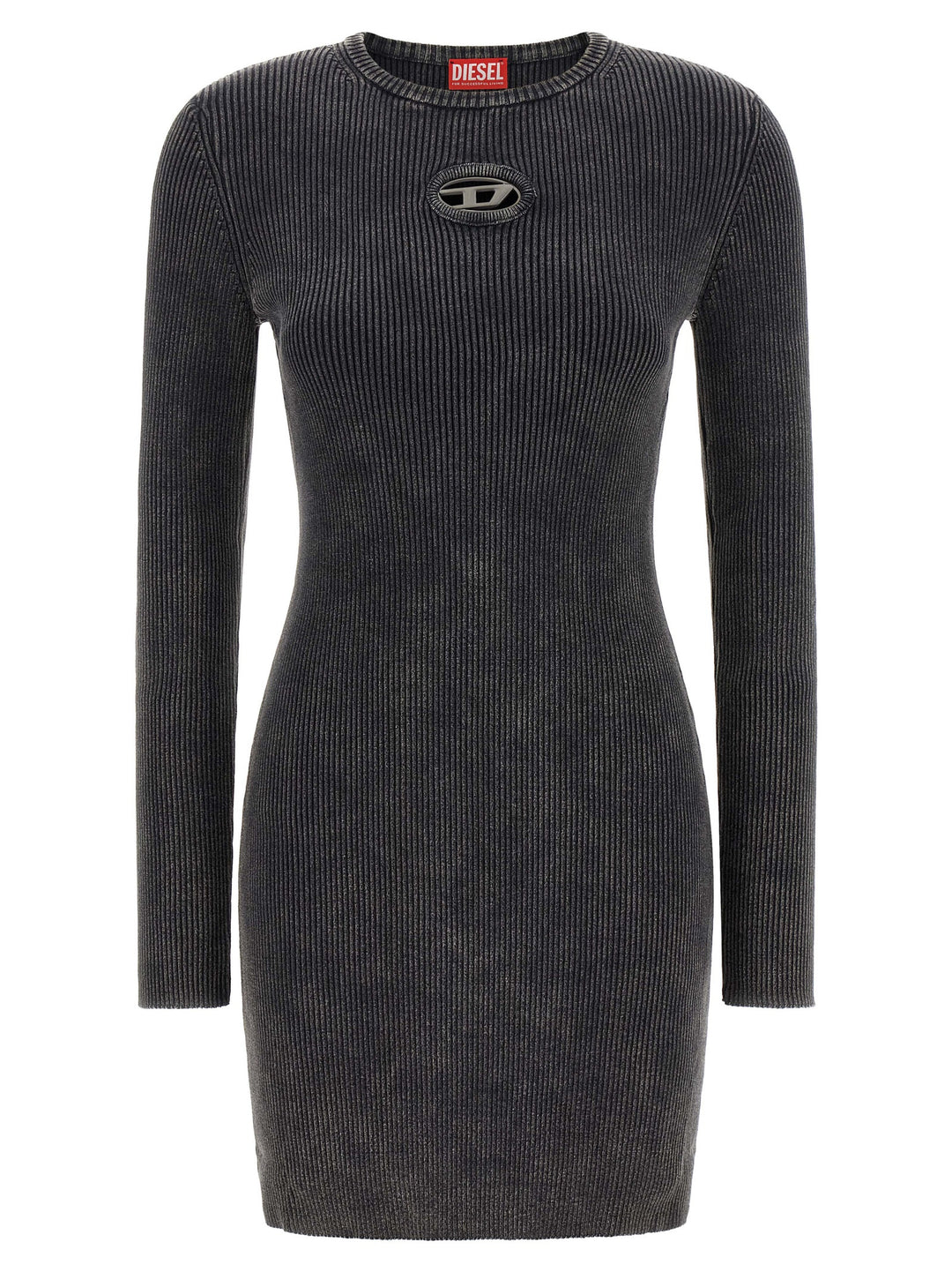 Diesel Black Cotton Short Dress