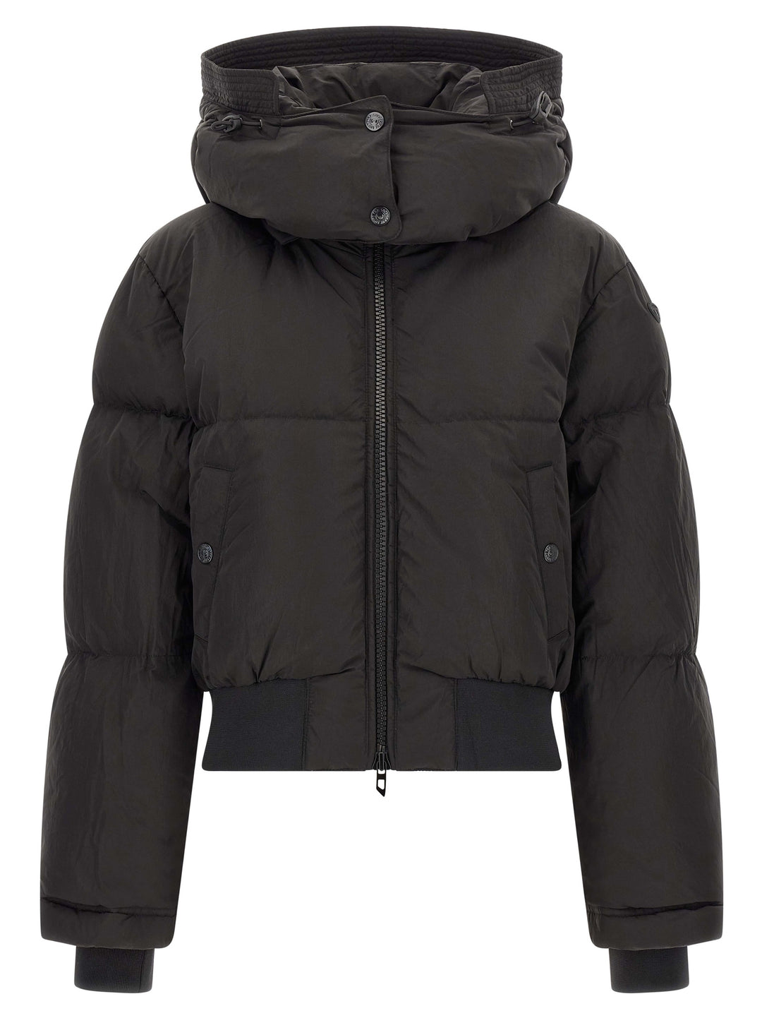 Diesel Black Polyamide Full-Length Jacket