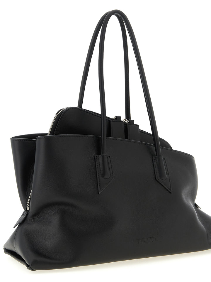 The Attico Black Calfskin Shoulder Bag