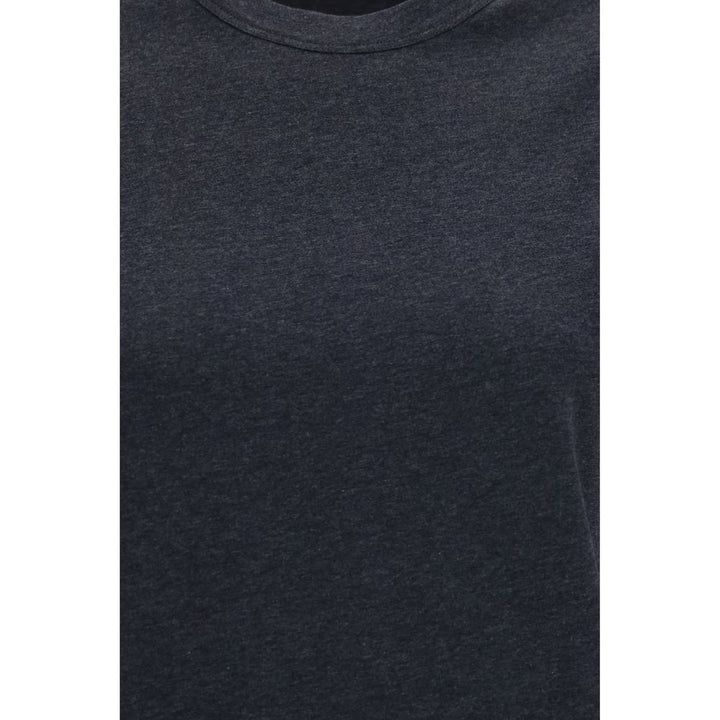 Brunello Cucinelli Gray Cotton T-Shirt