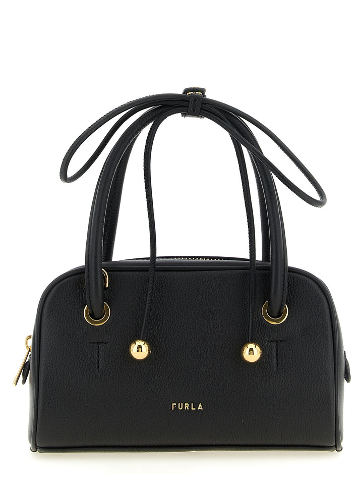 Furla Black Calfskin Handbag