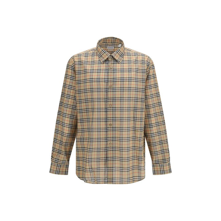 Burberry Beige Cotton Pattern Shirt