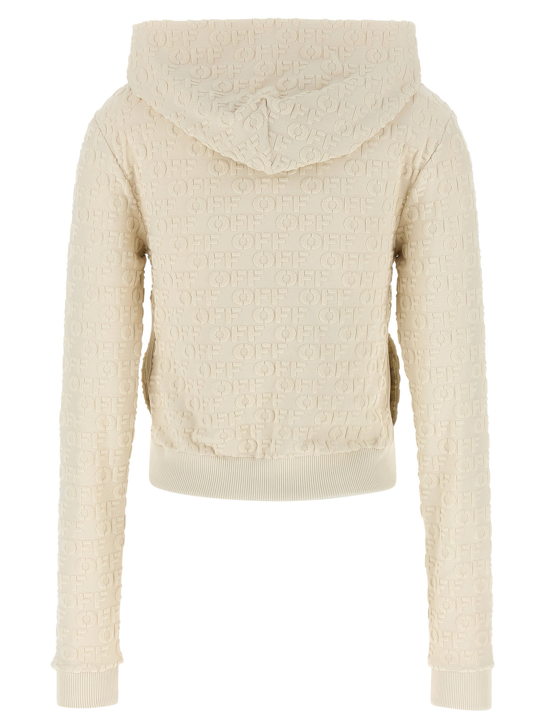 Off-White Beige Cotton Sweatshirt