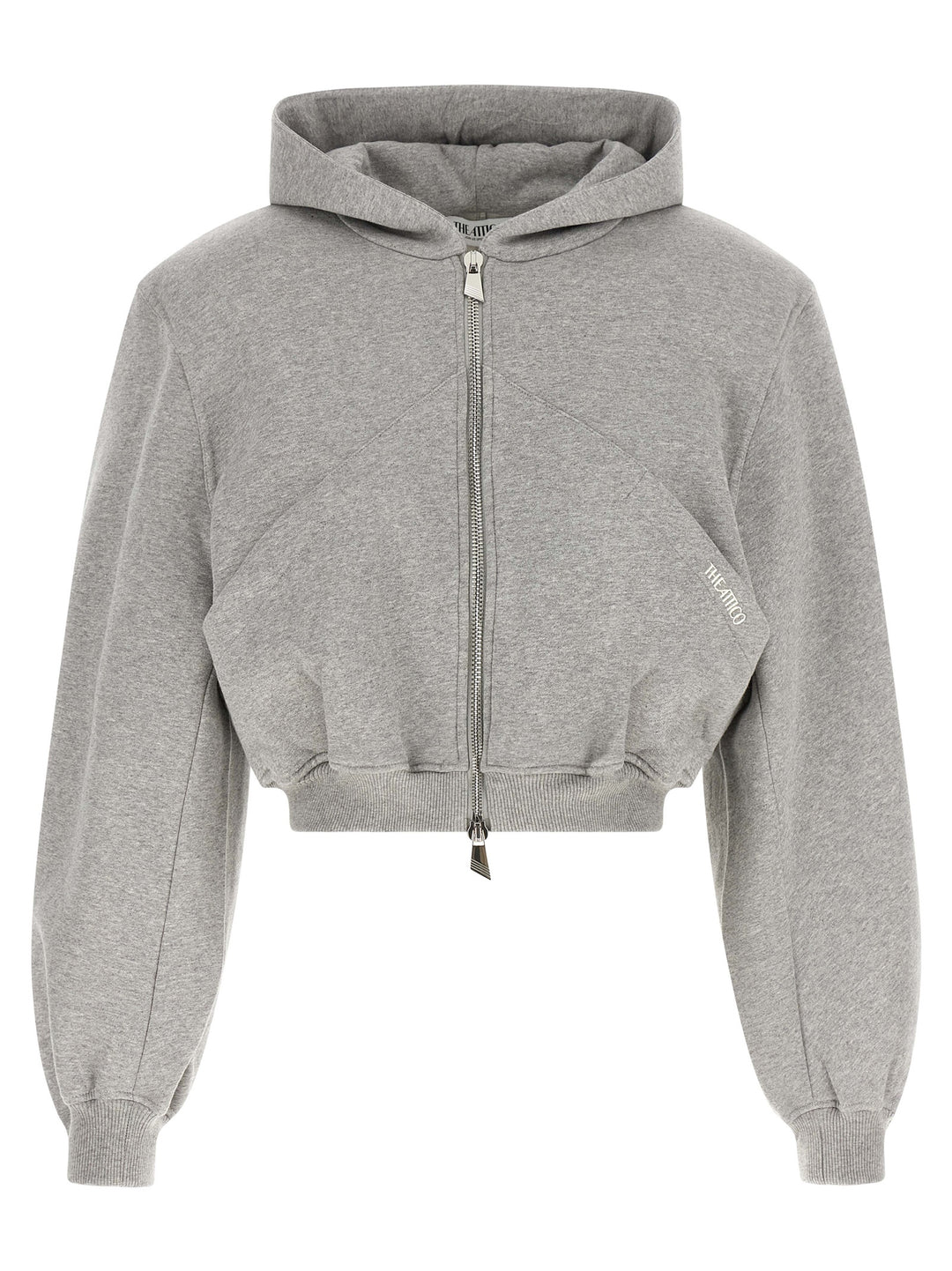 The Attico Gray Cotton Sweatshirt