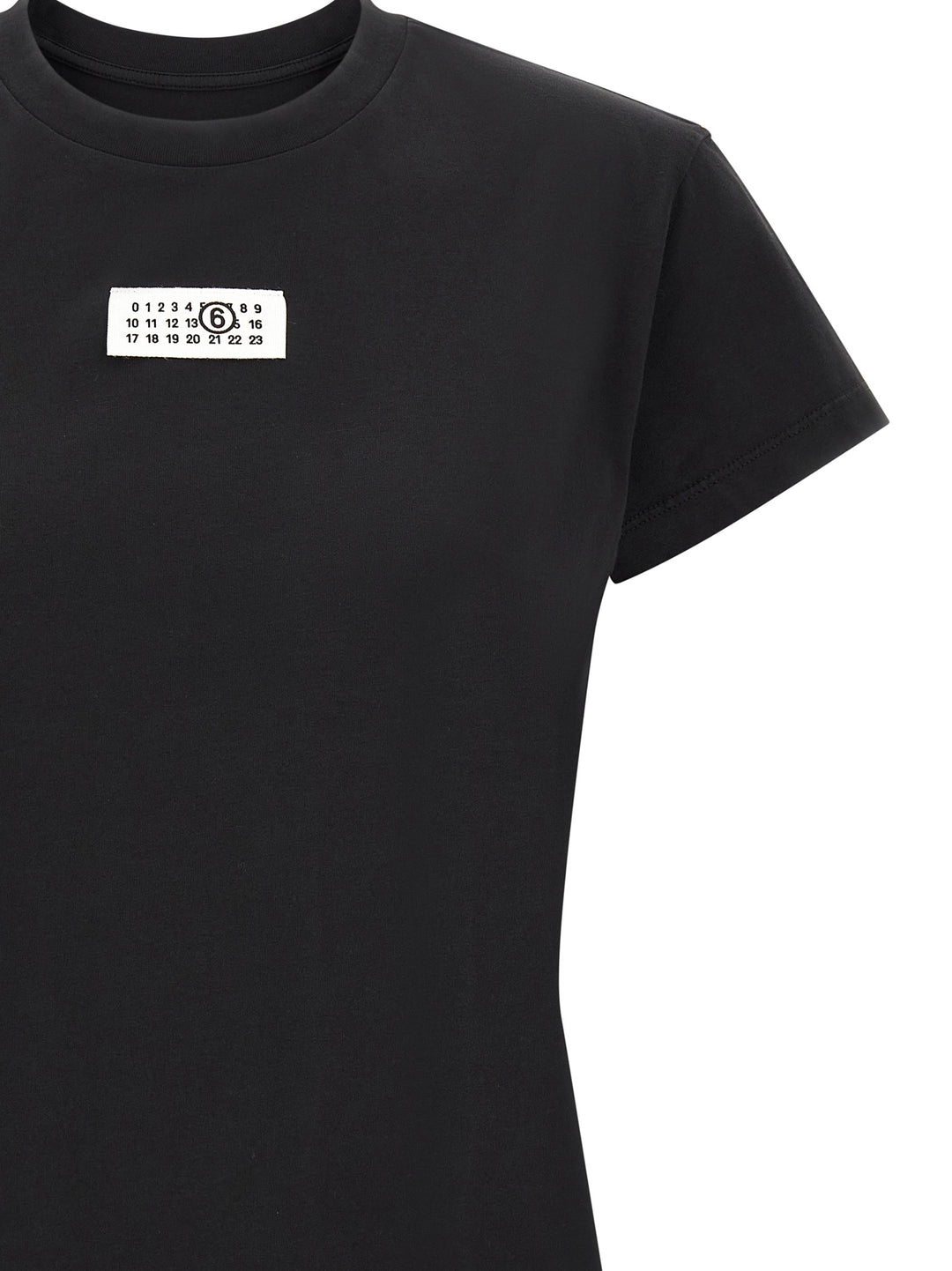 MM6 Maison Margiela Black Cotton T-Shirt