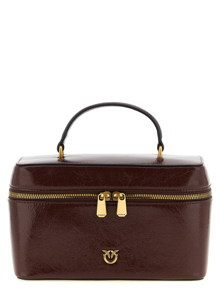 PINKO Brown Calfskin Handbag