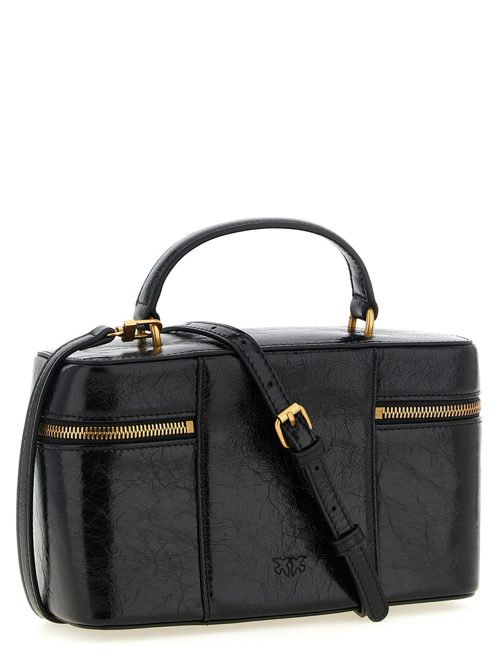 PINKO Black Calfskin Handbag