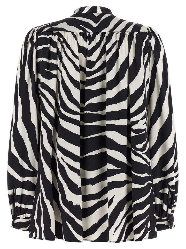 Dolce & Gabbana Bicolor Silk Blouse