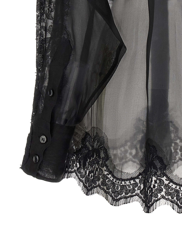 Dolce & Gabbana Black Silk Blouse