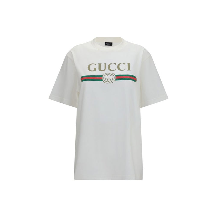 Gucci White Cotton T-Shirt