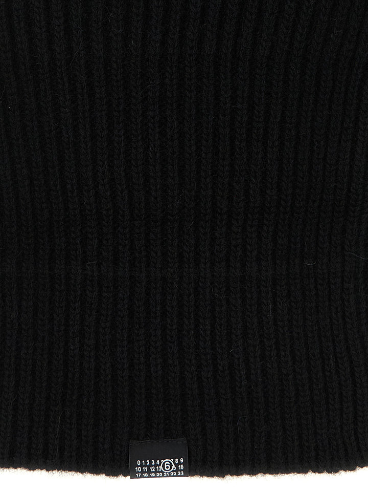 MM6 Maison Margiela Black Wool Hat