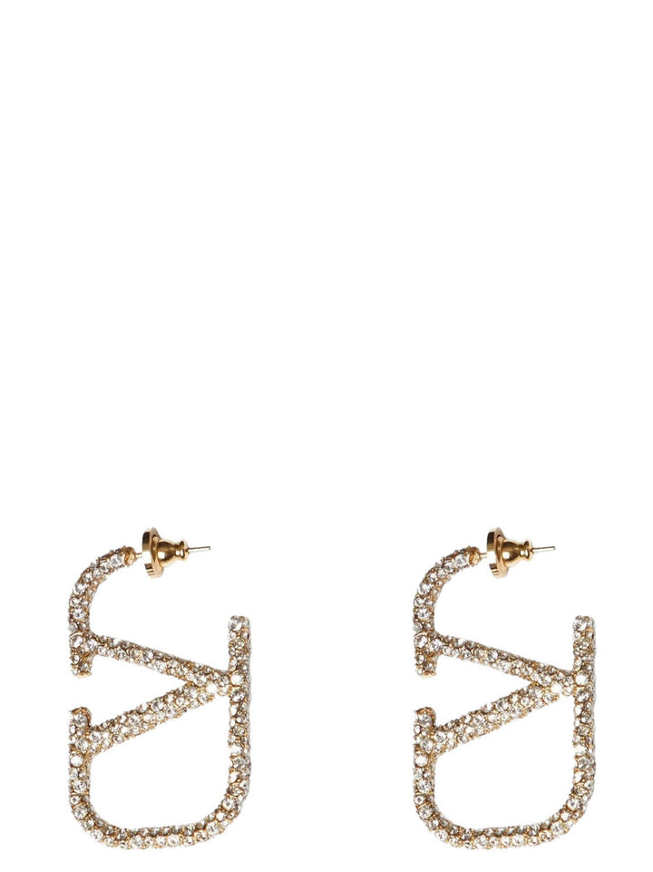 Valentino Garavani Gold Brass Earrings