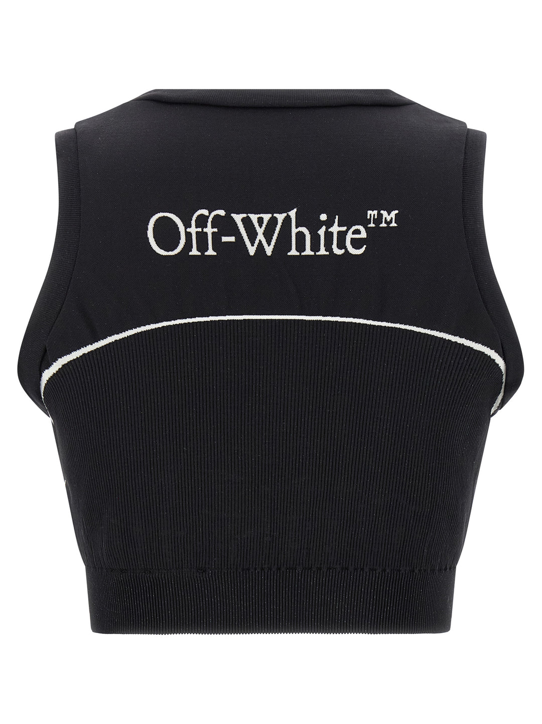 Off-White Black Polyamide Sport Bra