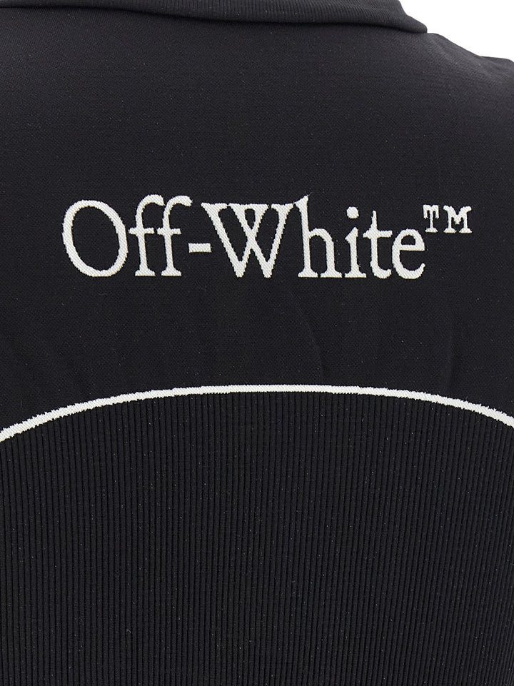 Off-White Black Polyamide Sport Bra