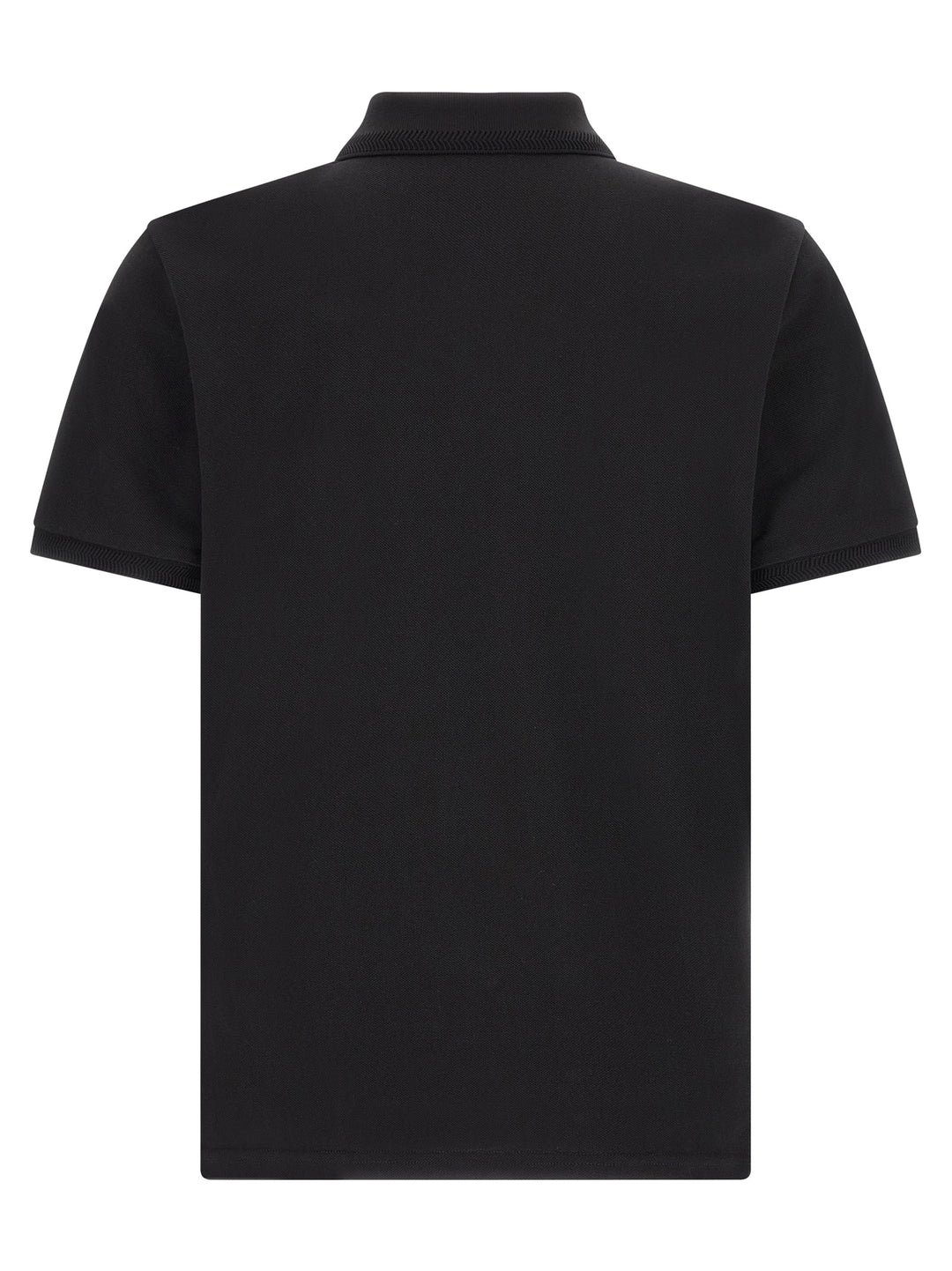 Moncler Black Cotton Polo Shirt