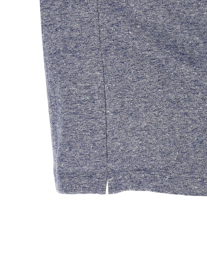 Brunello Cucinelli Blue Linen T-Shirt